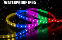 Interruptor de pared RGB superbrillante regulable, 110V, 220V, CA, control remoto táctil, tira de luces LED plana Flexible, luz para interiores y exteriores