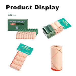 Hot Eco Friendly Dog Poop Bags-Compostable/Almidón de maíz Durable Easy-Tear con correa Clip Tamaño universal al por mayor personalizado - Product Image 2