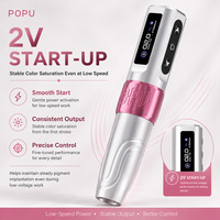 POPU Mini Diva 3.5mm Stroke Draadloze PMU Machine 2V Start-Up Permanente Make-up Pen voor Haarstreep Donkere Lippen