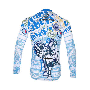 Bulk Custom Color Matching Sublimation Printed Breathable Eco-Friendly UV Protection Long Sleeve Spring Autumn Road Bike <b>Cycling</b> - Product Image 3
