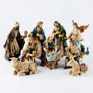 Holy Family Figurine nativity set resin religious craft