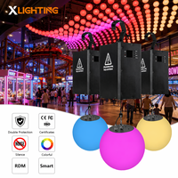Lampes de plafond cinétiques à LED RGBW, système de levage motorisé DMX512 pour discothèque, scène, DJ, bar
