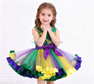 Jupe Tutu - Princesse En Tulle - Bébé Fille 3-8 Ans - Couleur Arc-en