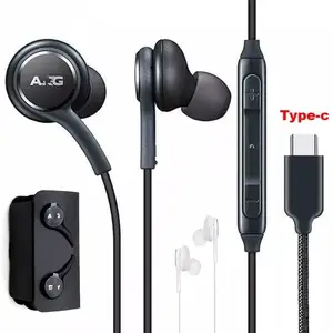 wholesale New USB Type C Handsfree Earphone for Samsung Galaxy Note10, S20, S22, S21 Ultra type-c earphones for Google Pixel 4