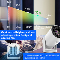 Proyector Portátil Inteligente HY200 LED para Cine en Casa, Giratorio, para Exteriores, Android 6.0, con 160 Lúmenes, 720P, 8GB, WiFi Integrado, USB