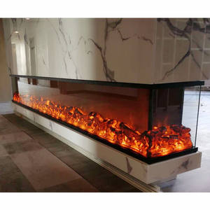 <span class=keywords><strong>Cheminée</strong></span> <span class=keywords><strong>électrique</strong></span> encastrée moderne <span class=keywords><strong>haut</strong></span> <span class=keywords><strong>de</strong></span> <span class=keywords><strong>gamme</strong></span> <span class=keywords><strong>de</strong></span> 1000 mm avec flammes LED à 3 côtés, télécommande, utilisation hôtelière - Product Image 5