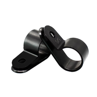 Clips de câble en nylon plastique de type JIAF R 5,3-19,2 mm Noir Personnalisable pour la gestion des câbles et des fils fixes