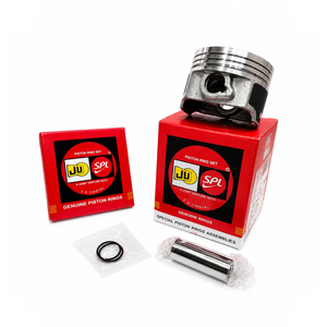 Kit d'assemblage de piston pour Bajaj Discover 110cc 50.00mm, segment de piston OEM avec revêtement au molybdène, kit de réparation de moteur de moto de qualité supérieure - Product Image 1