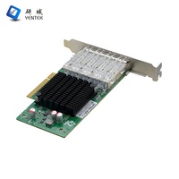 Tarjeta de red Ethernet Gigabit PCIe 8X PCIe 10000 8X de alta función PCIe 8X de alta velocidad 10 Gigabit NIC Chip 4*3,0 Mbps SFP para PC
