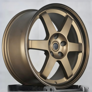 ล้ออัลลอยด์สีบรอนซ์สไตล์ TE37 15 <span class=keywords><strong>16</strong></span> 17 18นิ้ว4x100 4X114.3 5x100 5x114.3 jdm <span class=keywords><strong>ขอบ</strong></span>จูนเนอร์ - Product Image 2