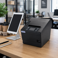 Printer Struk POS Cloud 80mm - HSPOS HS-830 untuk Pencetakan Pesanan Antar Restoran Dapur 4G GPRS WiFi Ethernet 250mm/s