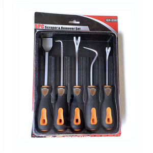 Ensemble de 5 grattoirs et outils de démontage en acier pour réparation automobile, dans un étui rigide QX-2305 - Product Image 2
