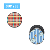 Sunyee Großhandel Sublimations-Magnetringständer Blanko 2D 3D Dreifach Faltbarer Telefongriff-Ständer für Individuelles Handy-Zubehör