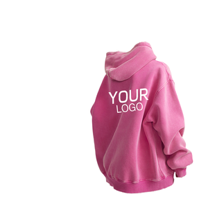 2025 OEM Vintage Hip Hop Half Zip Hoodie for <b>Men</b>-Heavyweight Custom Logo Front Printed Polyester/Cotton Winter Sweatshirt - Product Image 2