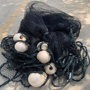 <span class=keywords><strong>Filet</strong></span> <span class=keywords><strong>de</strong></span> pêche au porche <span class=keywords><strong>de</strong></span> qualité commerciale, maille en HDPE à double nœud, haute résistance à l'abrasion pour une utilisation robuste en mer - Product Image 1