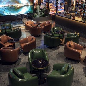 Conjunto de Mesa y Sillas de Bambú Estilo Retro para <span class=keywords><strong>Bar</strong></span>, Pub, Cafetería, Restaurante Occidental, Tienda de Té con Leche, Asientos de Pared - Product Image 3