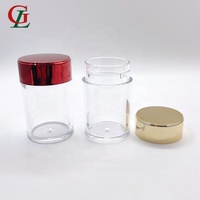 Ps 50cc médecine safron pilule emballage boîte conteneur bouteille en plastique herbe Cordyceps Sinensis pot de stockage tablette vis bouchon CN;GUA