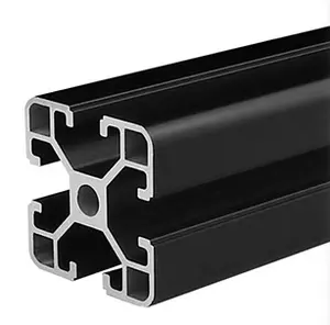 Factory OEM Customized Design T-slot 4040 Black Extrusion Aluminum Profiles