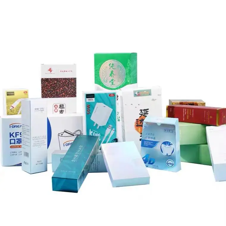 Op Maat Gemaakte Bedrukte Huidverzorgingsproduct Kartonnen Papieren Verpakkingsdozen