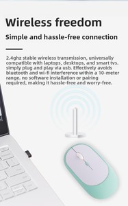 <span class=keywords><strong>Souris</strong></span> sans fil 2,4 G en vente chaude d'usine, <span class=keywords><strong>souris</strong></span> de bureau ergonomique rechargeable pour PC, Mac, PS5, tablette - Rose - Product Image 2