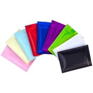 Sacs cosmétiques en aluminium avec fermeture éclair personnalisée, logo personnalisé, 100 g, 7x10 cm, emballage promotionnel - Product Image 1