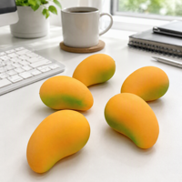 ZW Gesimuleerd Fruit Mango Rubber Knijp Speelgoed voor Stressverlichting 7-14 Jaar Grensoverschrijdende E-commerce Groothandel & Directe Verzending