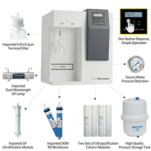 Sistema de Purificación de Agua Ultrapura Multifuncional Integrado para Laboratorio OEM 20L de Alta Capacidad con Desalinización del 95-99% - Product Image 2