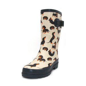 <span class=keywords><strong>Botas</strong></span> <span class=keywords><strong>de</strong></span> <span class=keywords><strong>Lluvia</strong></span> <span class=keywords><strong>de</strong></span> Goma Natural <span class=keywords><strong>para</strong></span> <span class=keywords><strong>Mujer</strong></span>, Ecológicas, con Estampado <span class=keywords><strong>de</strong></span> Dachshund, Impermeables, a Media Pantorrilla, Venta al Por Mayor <span class=keywords><strong>de</strong></span> Fábrica - Product Image 1