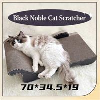 Chaise longue-lit pour chat écologique tout-en-un - Lit pour chat en carton ondulé durable et résistant à l'usure, sûr