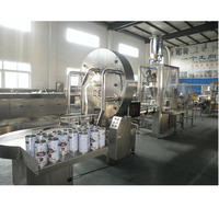 Pots à épices en plastique à grande vitesse talc tarière en poudre mesure remplissage machines de capsulage et d'étiquetage automatique en bouteille
