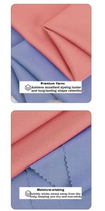 Einfarbig gefärbter Spandex / <span class=keywords><strong>Polyester</strong></span> 180gsm Mikrofaserstoff Gestrickter Elastischer Einfarbiger Twill-Elastikstoff - Product Image 6