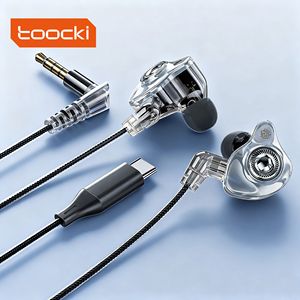 Écouteurs filaires HiFi durables Toocki TE26, alliage de zinc + coque en PC, aigus nettoyés et basses profondes, conception Plug-and-Play pour le divertissement à domicile - Product Image 1
