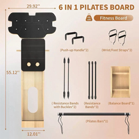 Machine d'entraînement Pilates Reformer portable sur mesure de haute qualité, avec plateau en bois haute densité, légère et pliable pour usage domestique et commercial