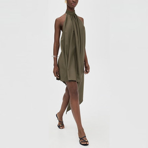 Wholesale Olive Green Backless Dress Suitable for Pakistani Wear |  Alibaba.com