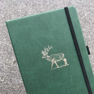 AP personalizable diario A5 A6 B5 rejilla punteada banda elástica PU cuero Tapa dura Agenda espiral planificador diario cuaderno - Product Image 2