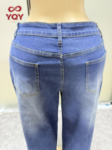 Pantalones <span class=keywords><strong>vaqueros</strong></span> de mezclilla de diseño irregular para <span class=keywords><strong>mujer</strong></span>, de pierna ancha, holgados, <span class=keywords><strong>rectos</strong></span>, transpirables, estilo cargo, para uso urbano - Product Image 5