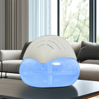 Machine portable en plastique pour le lavage et la rafraîchissement de l'eau, 1800 ml, avec lumière et aromathérapie sans brume et humidification