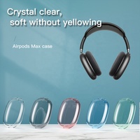 Pour AirPods Max Accessoires pour écouteurs Transparent Bayer Soft TPU pour AirPods Max Cover Case