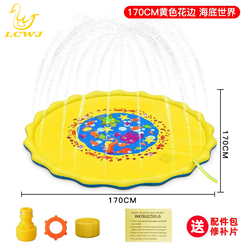 170 cm, dentelle jaune, monde sous-marin