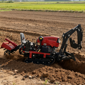 Máy Xới quay DIESEL nhỏ để đào rãnh và làm cỏ, Máy Làm đất nhỏ cho công việc nông trại, cưỡi Máy Xới quay nhỏ - Product Image 2