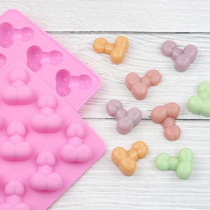 Seksi <span class=keywords><strong>Penis</strong></span> şekli silikon reçine kalıp, çikolata silikon, silikon buz küpü tepsi Ss055 - Product Image 4