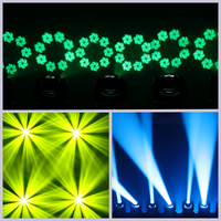 Mini projecteur à faisceau LED RGBW 120W, tête mobile, contrôle DMX512, lumières pour discothèque, DJ, scène, mariage, fête, spectacle en direct