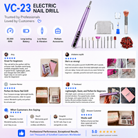 Vantrend Beauty - Machine à ongles portable mini format stylo - Outil de manucure électrique professionnel pour la vente en gros et les marques privées
