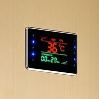 Robinet de douche à double poignée en nickel doré cascade pour salle de bain Colonne de douche avec douchette murale pour hôtels