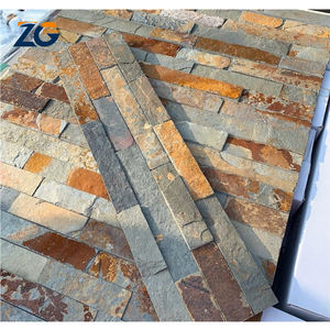 Zgstone Goedkope Prijs Cultuur Steen Leisteen Bekleding Ontwerp Steen Natuurlijke Leisteen Buitenmuur Fineer Tegels Landschapsarchitectuur Stenen - Product Image 5