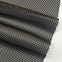 Tissu en maille polyester marron 320 GSM de 1,55 m de large, filet respirant robuste pour sacs, chaussures et textiles de maison (vente en gros)