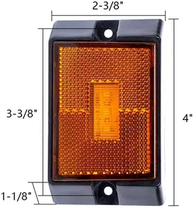 RTS DOT LED 트레일러 사이드 마커 라이트 클리어런스 마커 라이트 12V 자동차 트럭