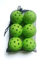 Pelota de Pickleball de TPE de 74 mm y 40 Orificios, Moldeada por Inyección, de Alta Elasticidad, Sin Bordes, Súper Resistente, para Niños, Principiantes, Uso en Interiores