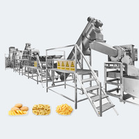 Commerciële volautomatische industriële groentesnijder, friet- en chipsmaker, motorpomp, gebruikte fruit- en meelmolen SUS304