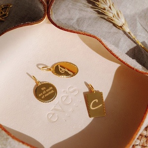 LYBURCHI Ciondolo Rotondo Personalizzabile in Argento Sterling 925 Placcato <span class=keywords><strong>Oro</strong></span> 18K, Tendenza 2025, Gioiello Charm Incidibile - Product Image 5